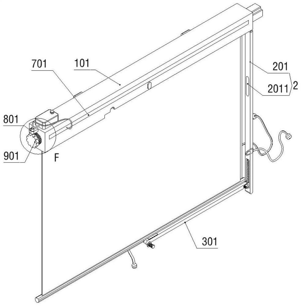 Multifunctional multimedia projection display device based on new media application