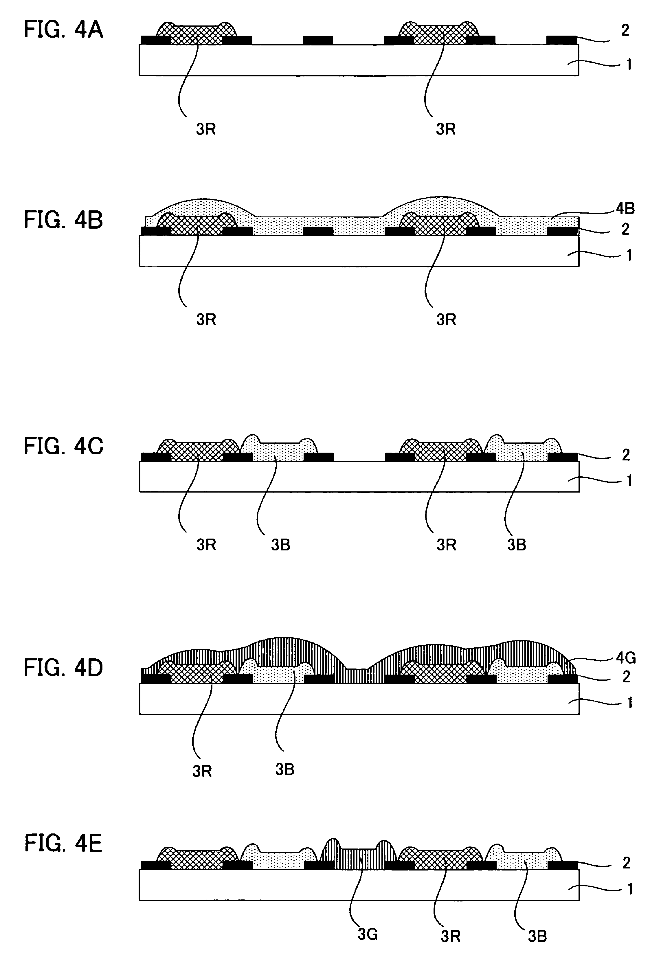 Method for producing a color filter