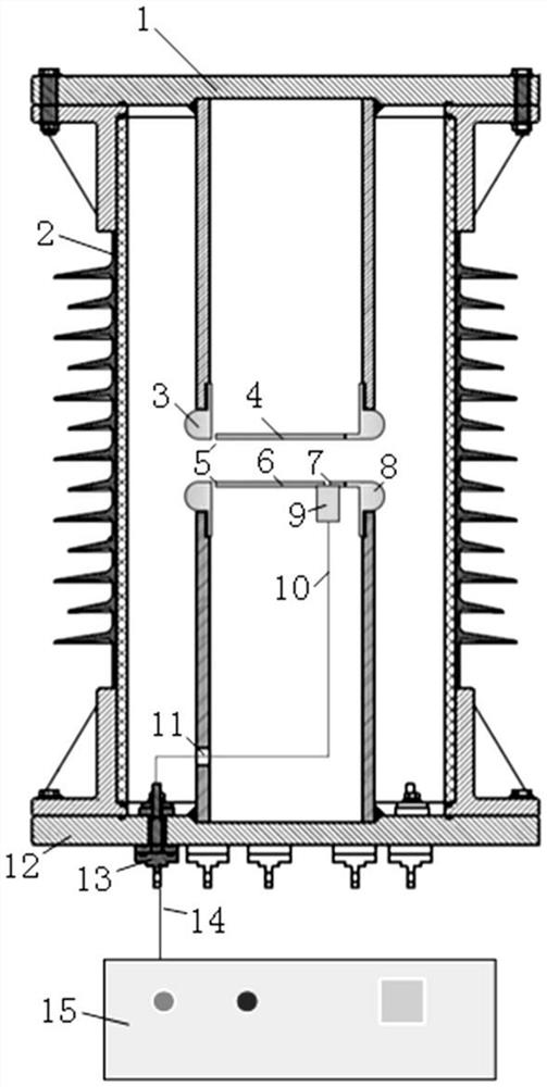 Transverse magnetic field controlled quick closing gap and application thereof