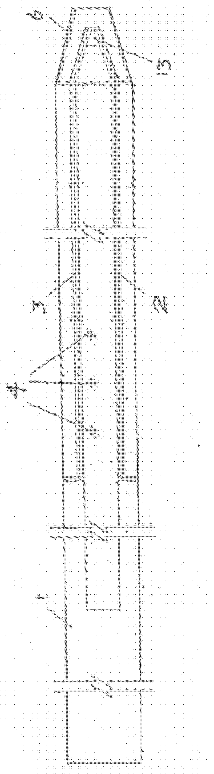 Water-flushing sinking-assisting system and construction technical method thereof