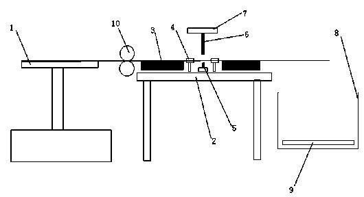 Metal tube cutting device