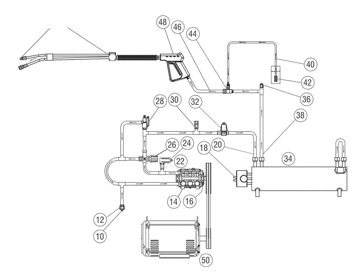Electric cartridge style pressure washer heater module