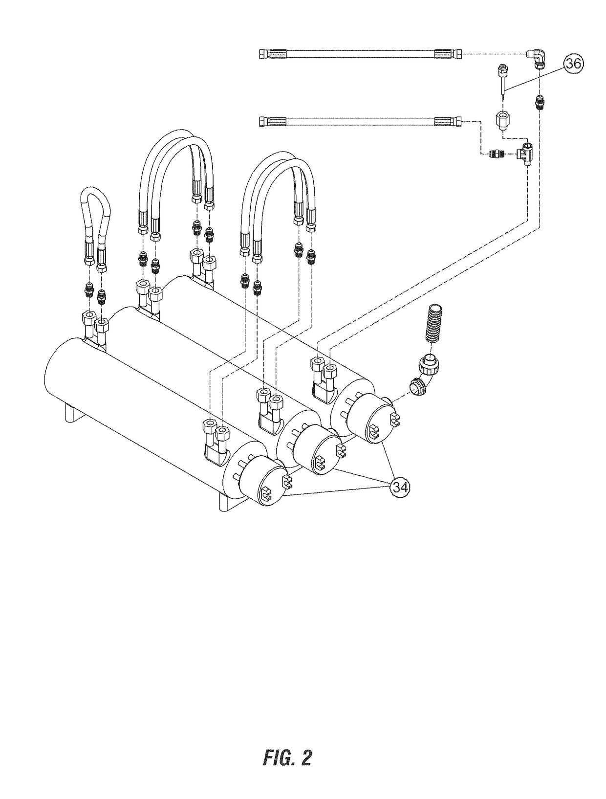 Electric cartridge style pressure washer heater module