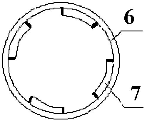 Boiler combustion stabilizing device on basis of increasing temperature of stokehole pulverized coal gas flow