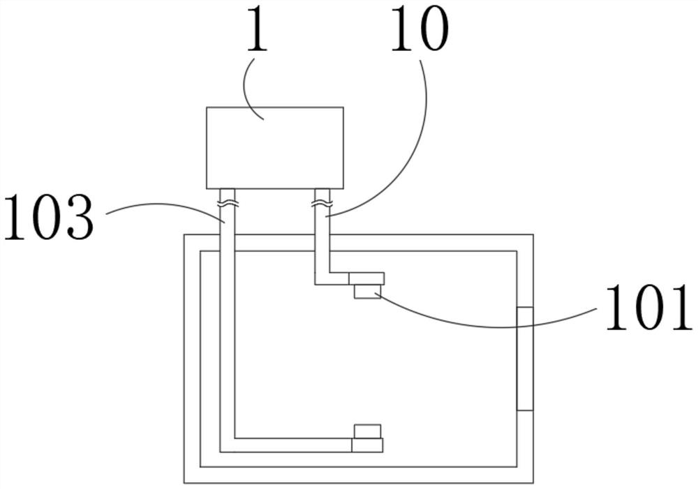 Air conditioning system with bionic negative oxygen ion assembly