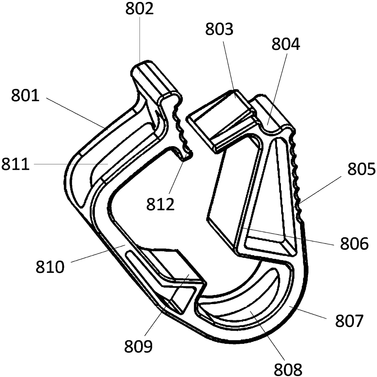 Extracorporeal circulation pipeline for venous hemodialysis