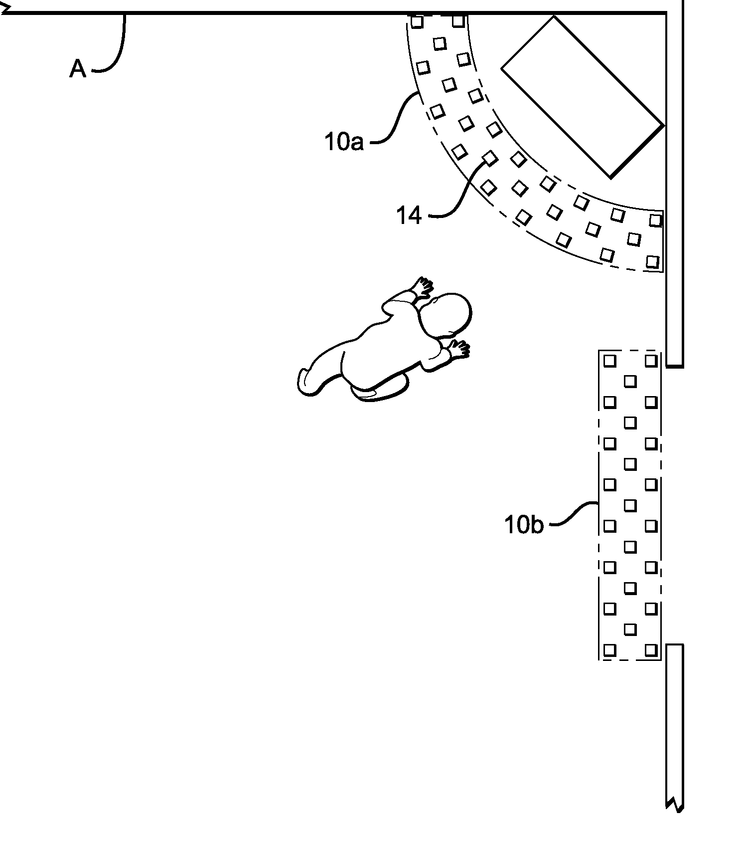 Method for limiting the movement of an infant in a particular direction
