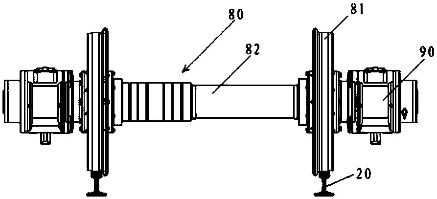 Ground rail transfer device used for variable-gauge bogie