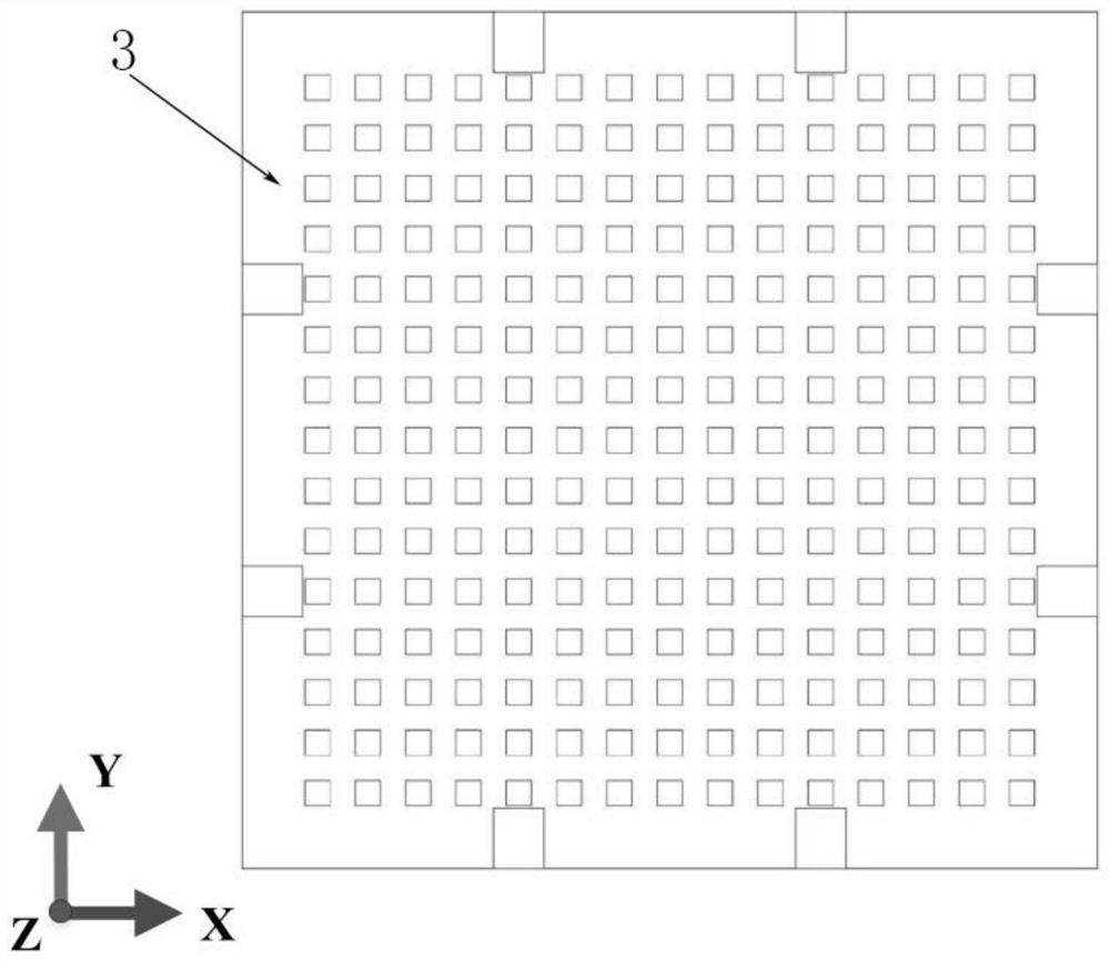 Dislocation two-dimensional grating array-based three-dimensional micro-displacement sensor with double-grating structure