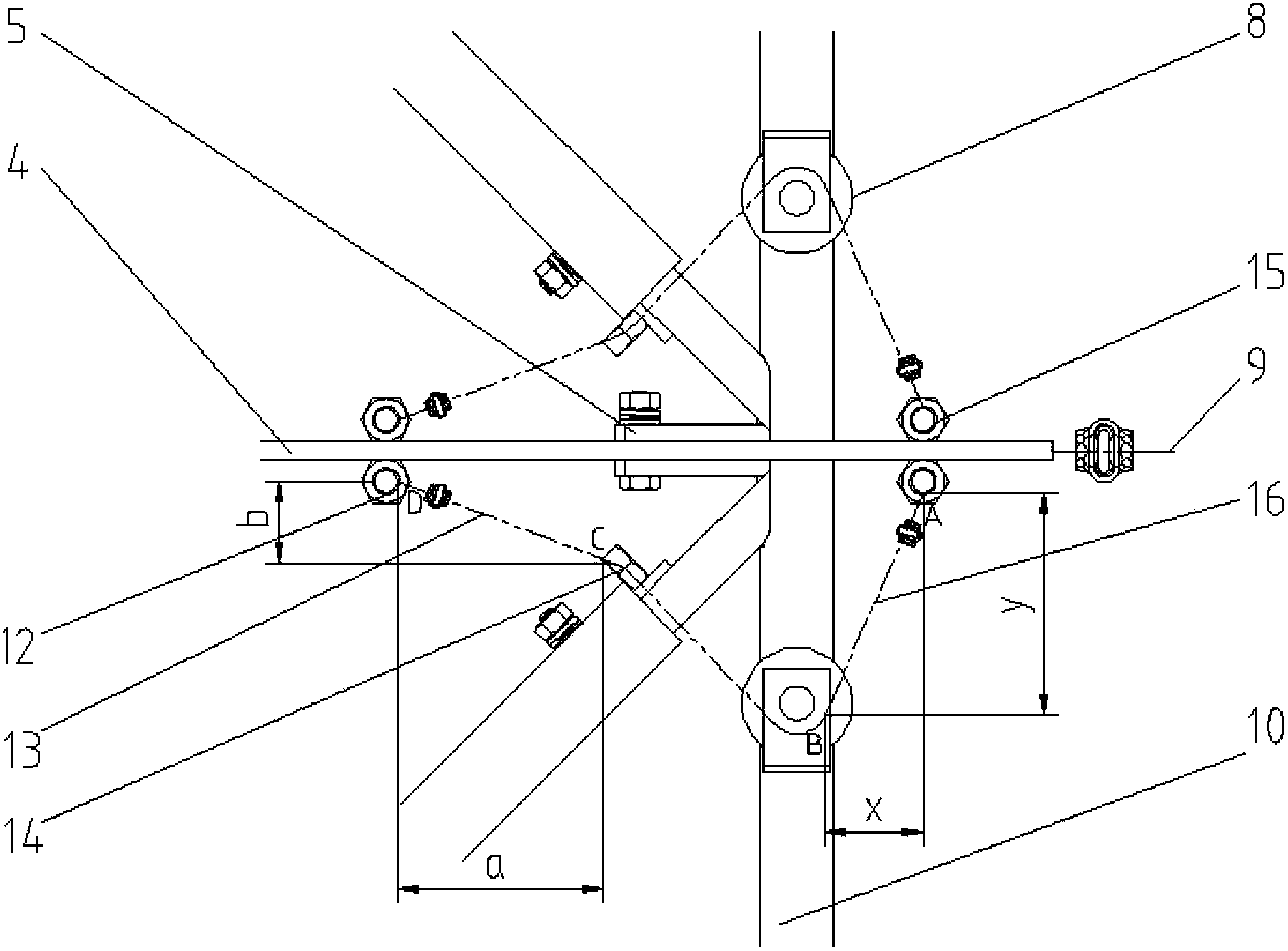 Multilayer scraper-type excrement-cleaning machine turned by rope