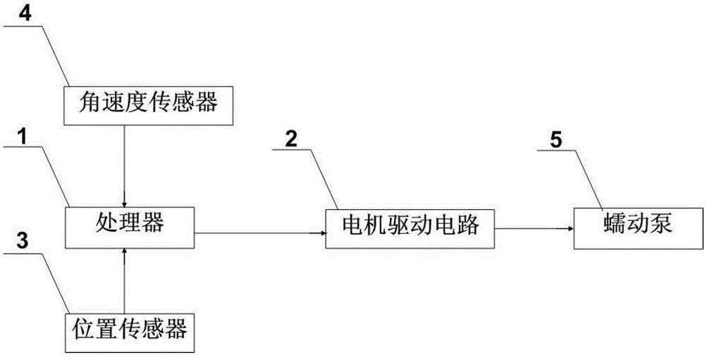 Peristaltic pump control system for purifying blood and method thereof