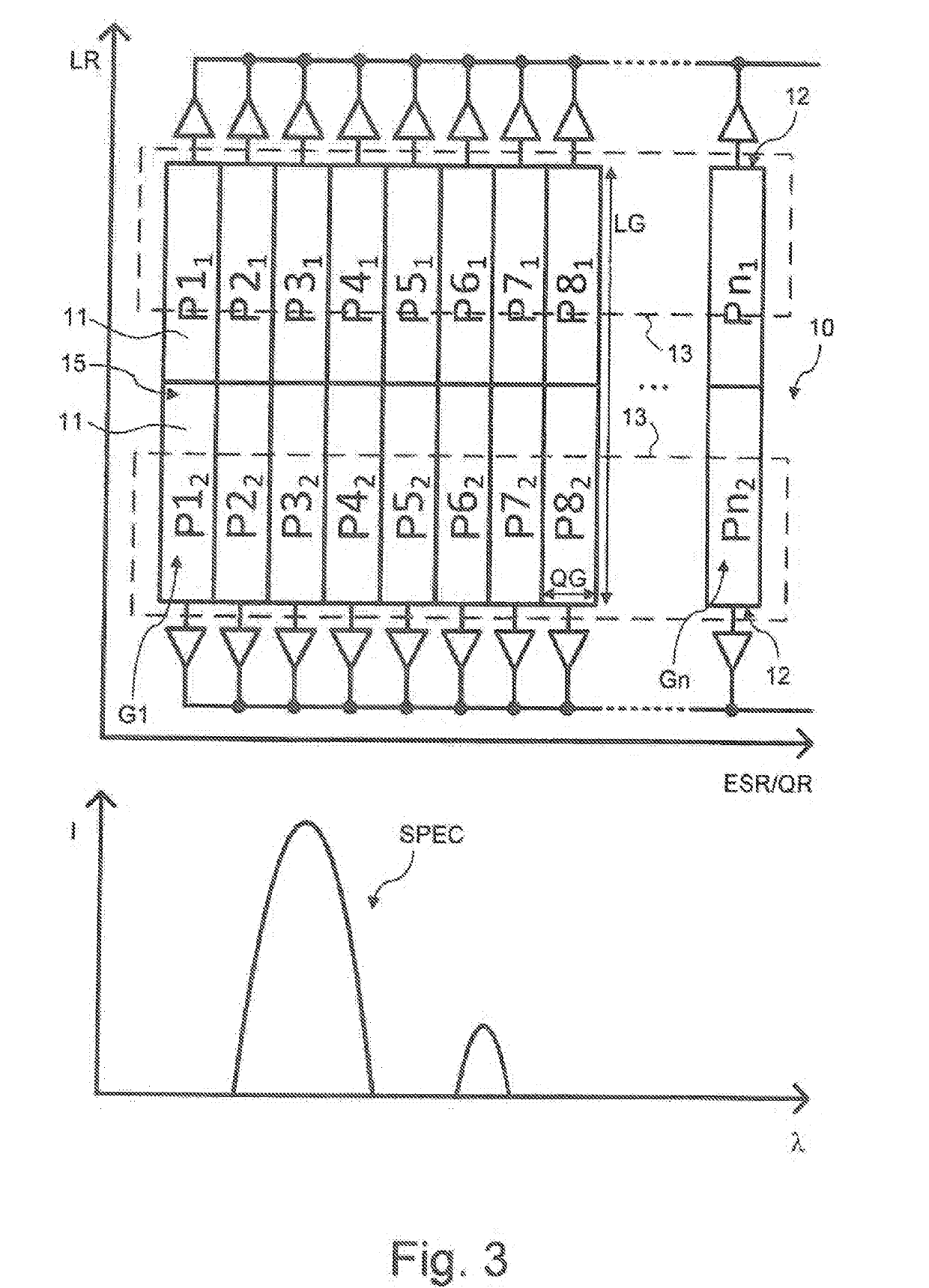 Optical emission spectrometer with cascaded charge storage devices