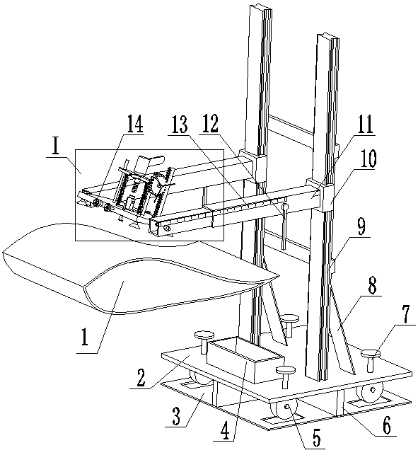 Mounting device for wind power blade flasher