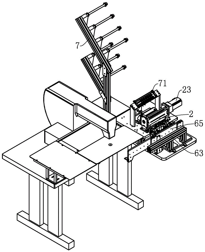 Feeding mechanism of braided band sewing machine