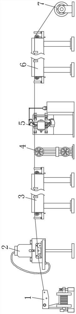 A kind of production method and production equipment of high-voltage damping wire