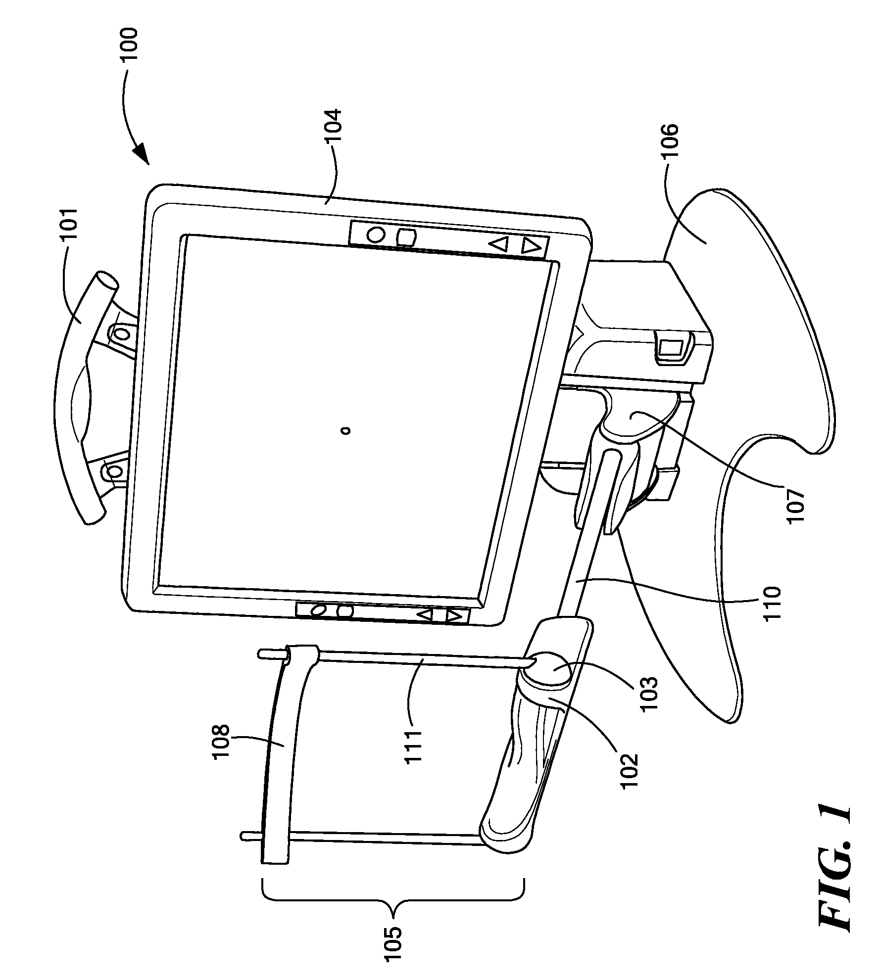 Adjustable device for vision testing and therapy