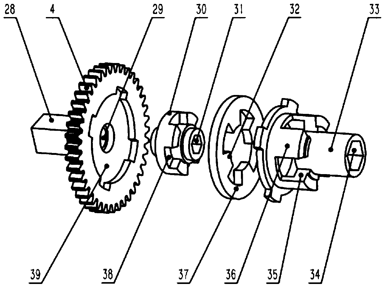 Manual-automatic double-drive parallel rear clutch