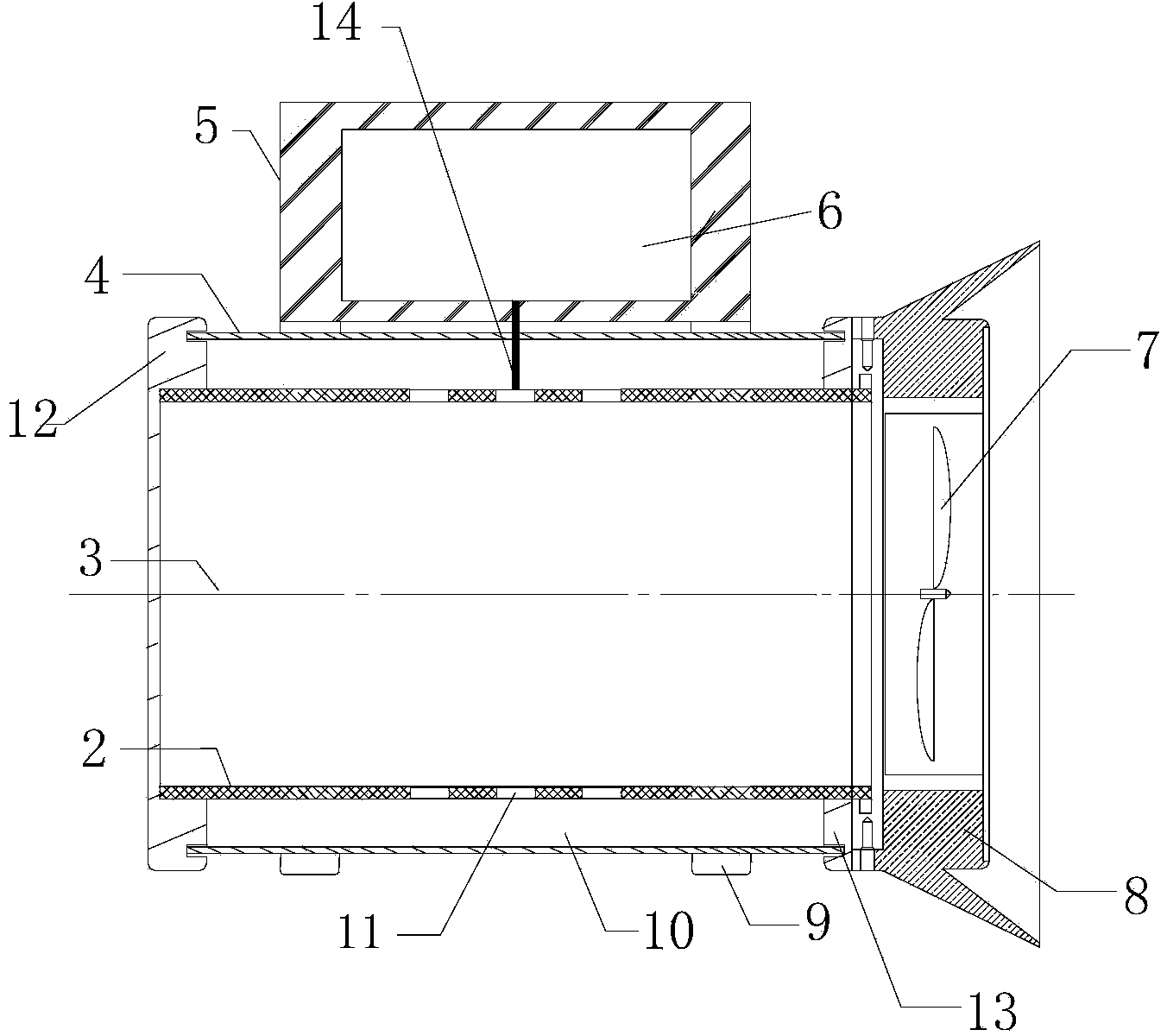 Mine dust concentration measuring device and measuring method thereof