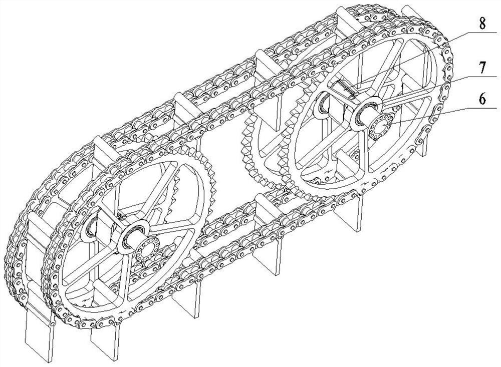 Blade type crawler belt capable of vertically entering and exiting soil