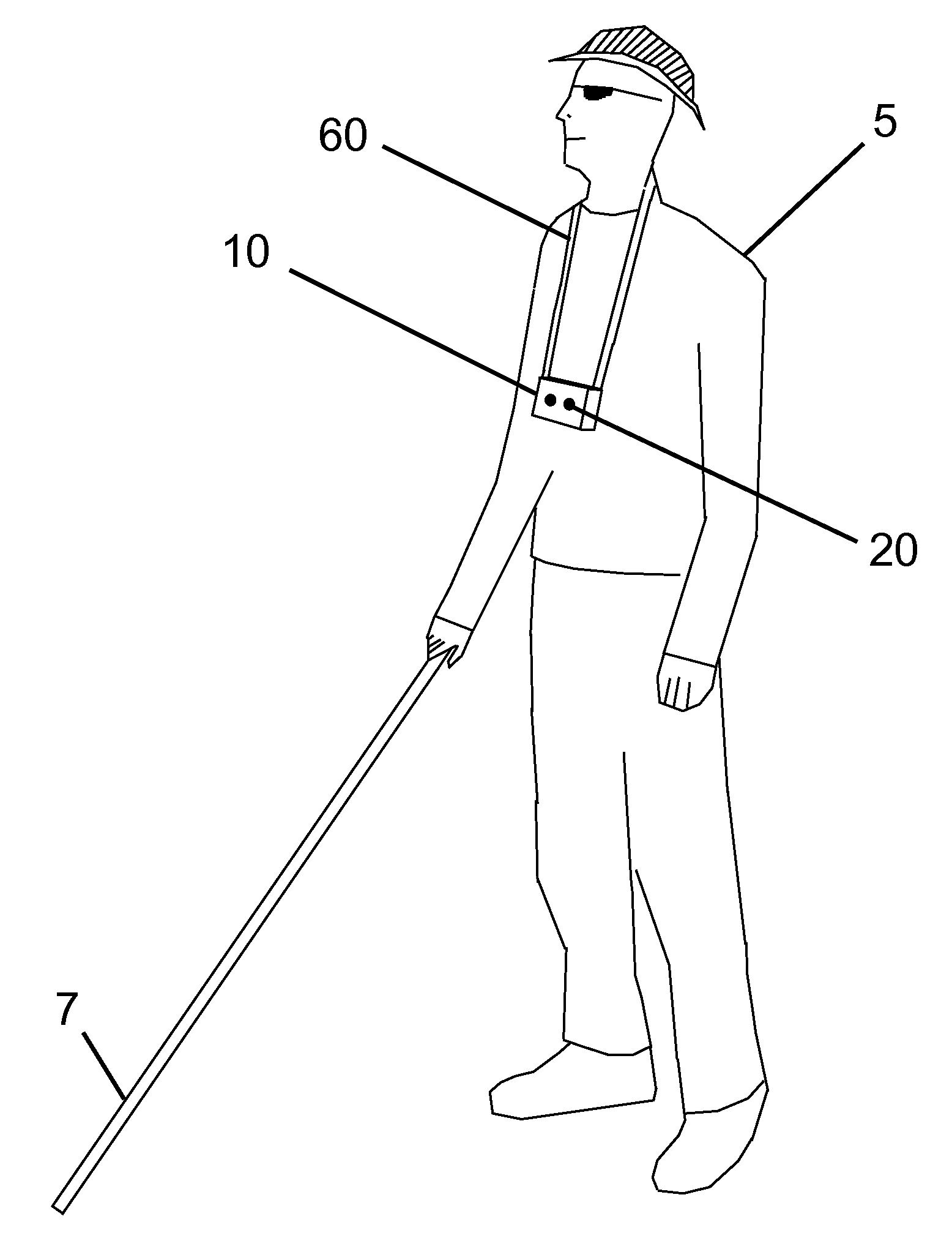 System and method for alerting visually impaired users of nearby objects