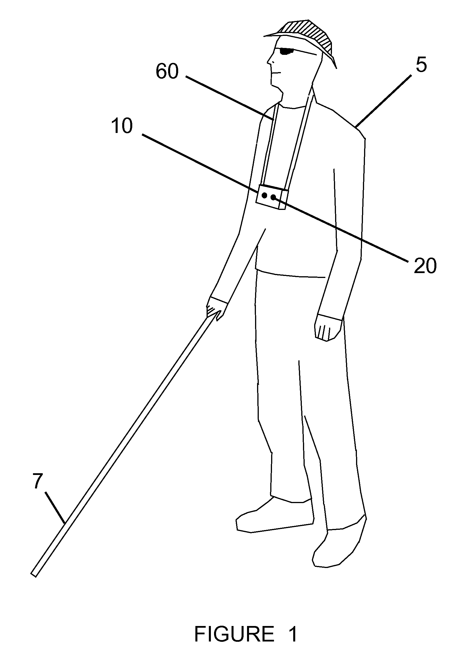 System and method for alerting visually impaired users of nearby objects