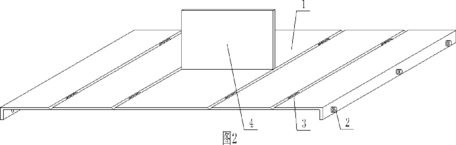 Mold for molding hollow thin wall component for filling concrete