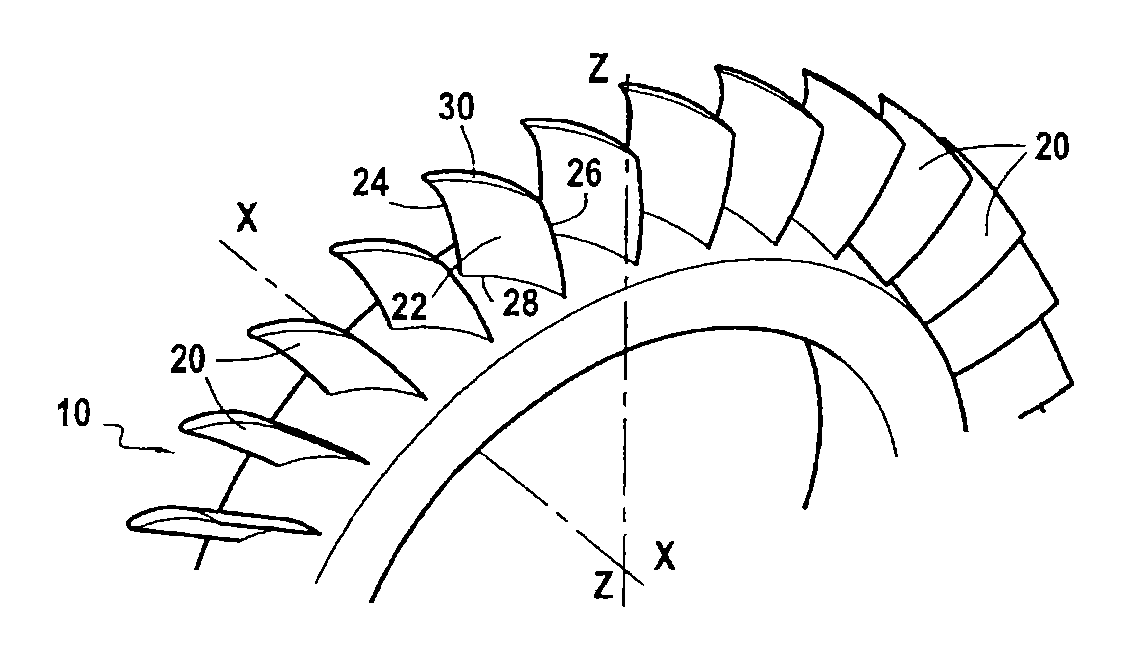 Turbine engine blade, in particular for a one-piece bladed disk