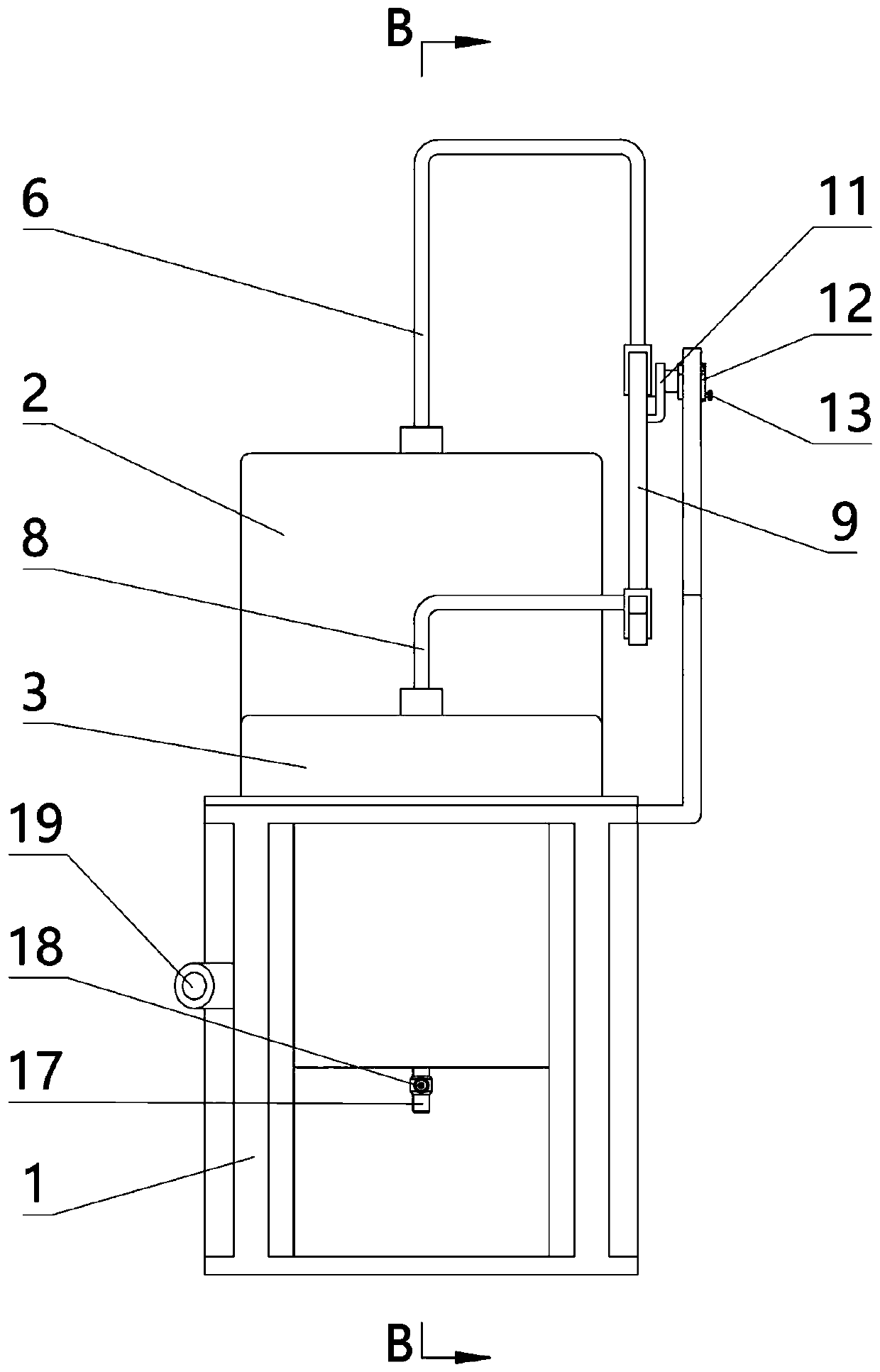 Drug concentration adjusting device for anesthesiology department