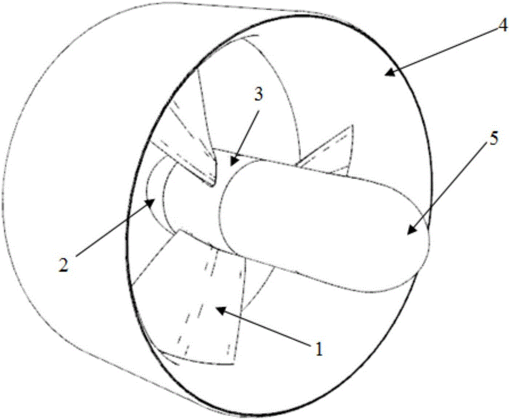 Ducted propeller with equal forward and reverse thrust force