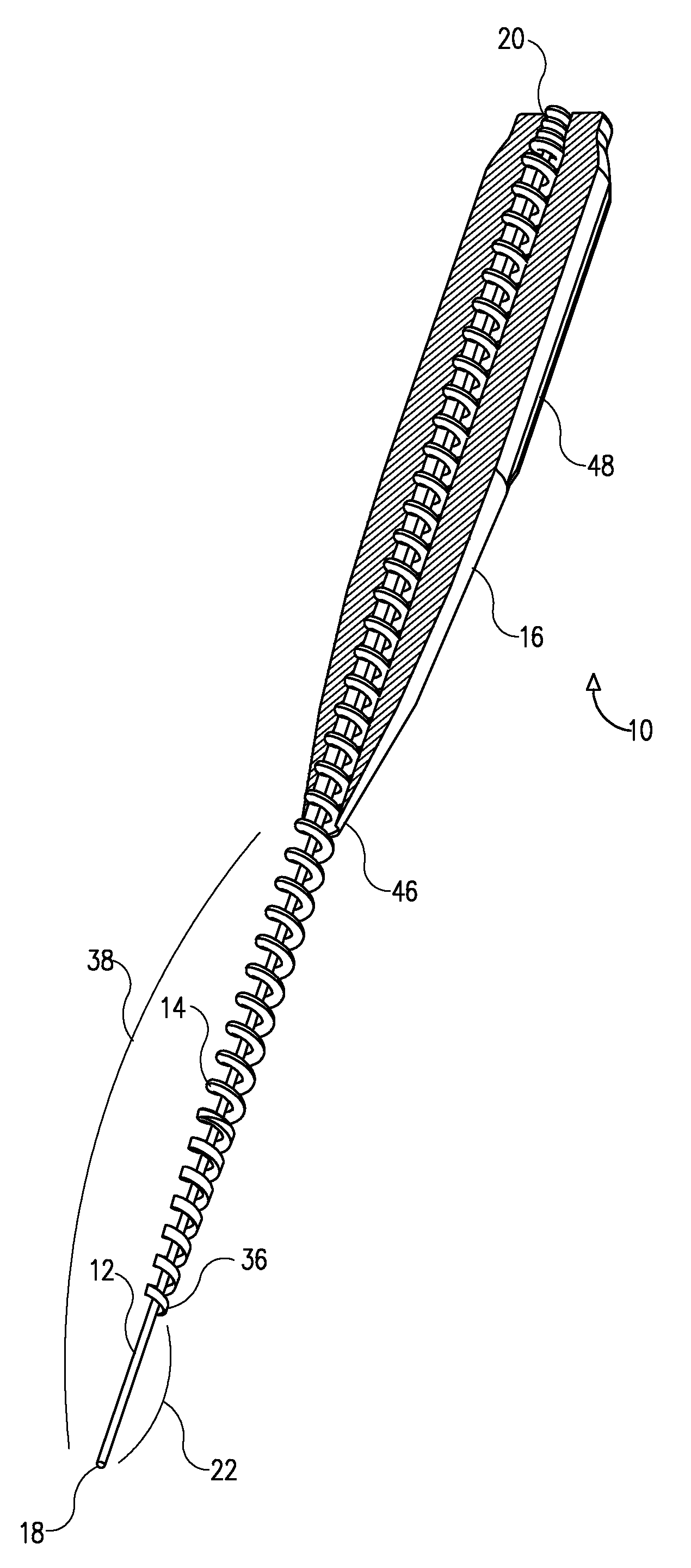 Rotary endodontic file with frictional grip