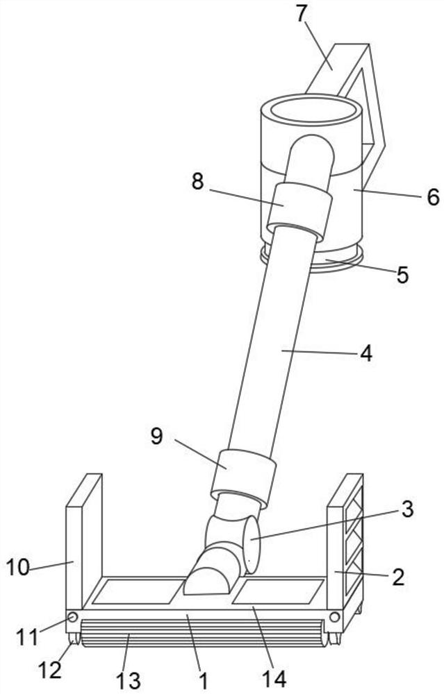 Cleaning equipment based on intelligent furniture and use method thereof