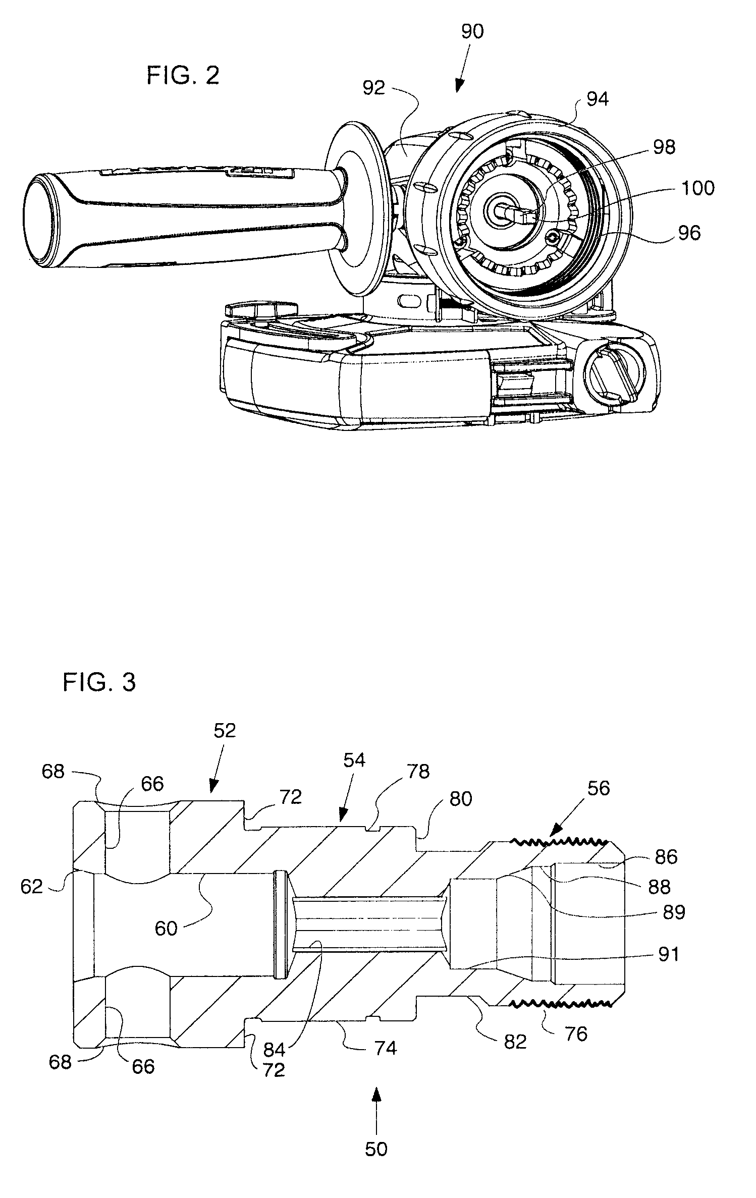 Drive system for interconnecting attachment devices and handheld rotary power tools