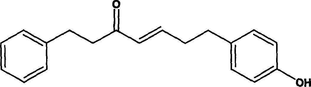 Method for extracting diaryl heptane compounds from galangas