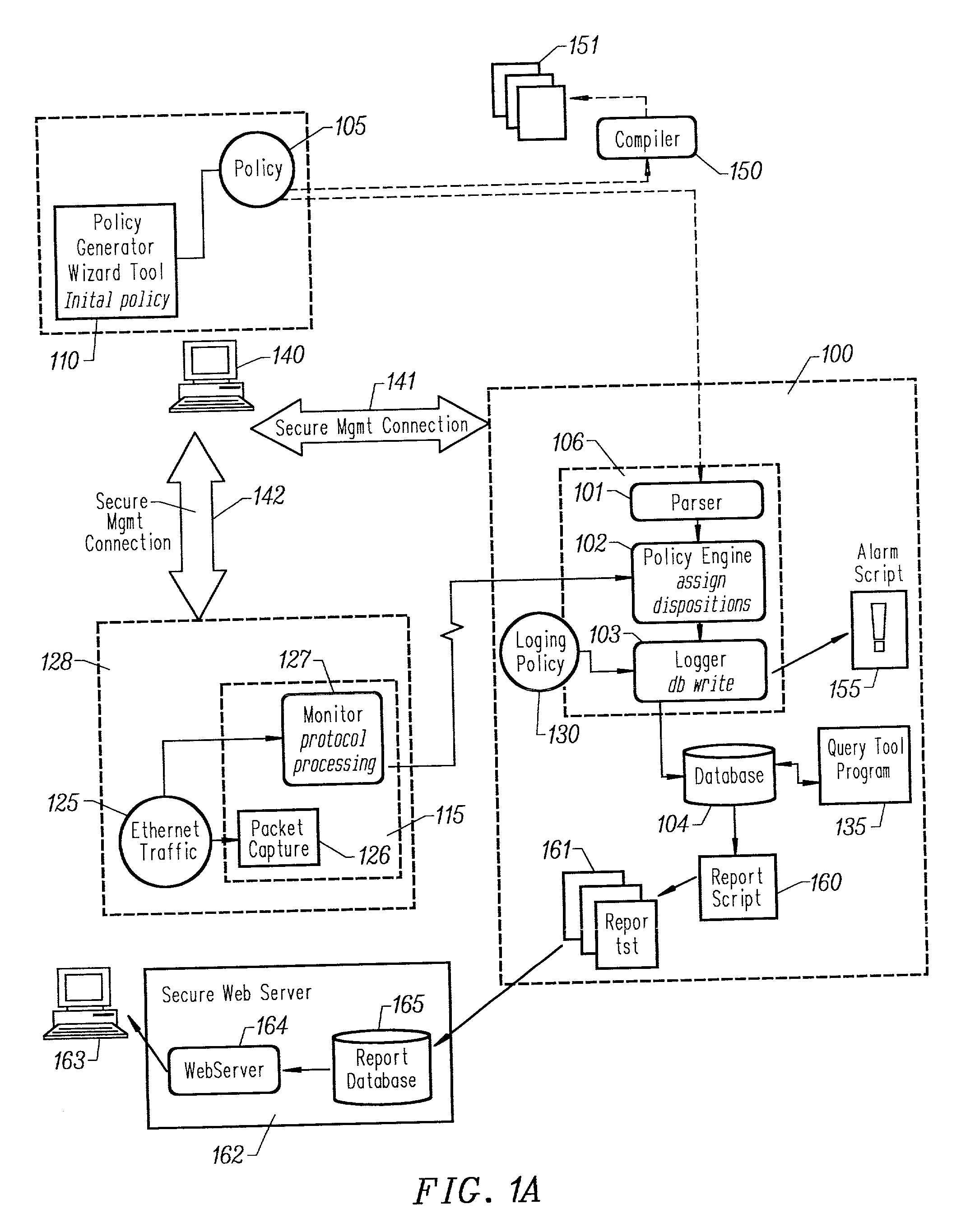Automated generation of an english language representation of a formal network security policy