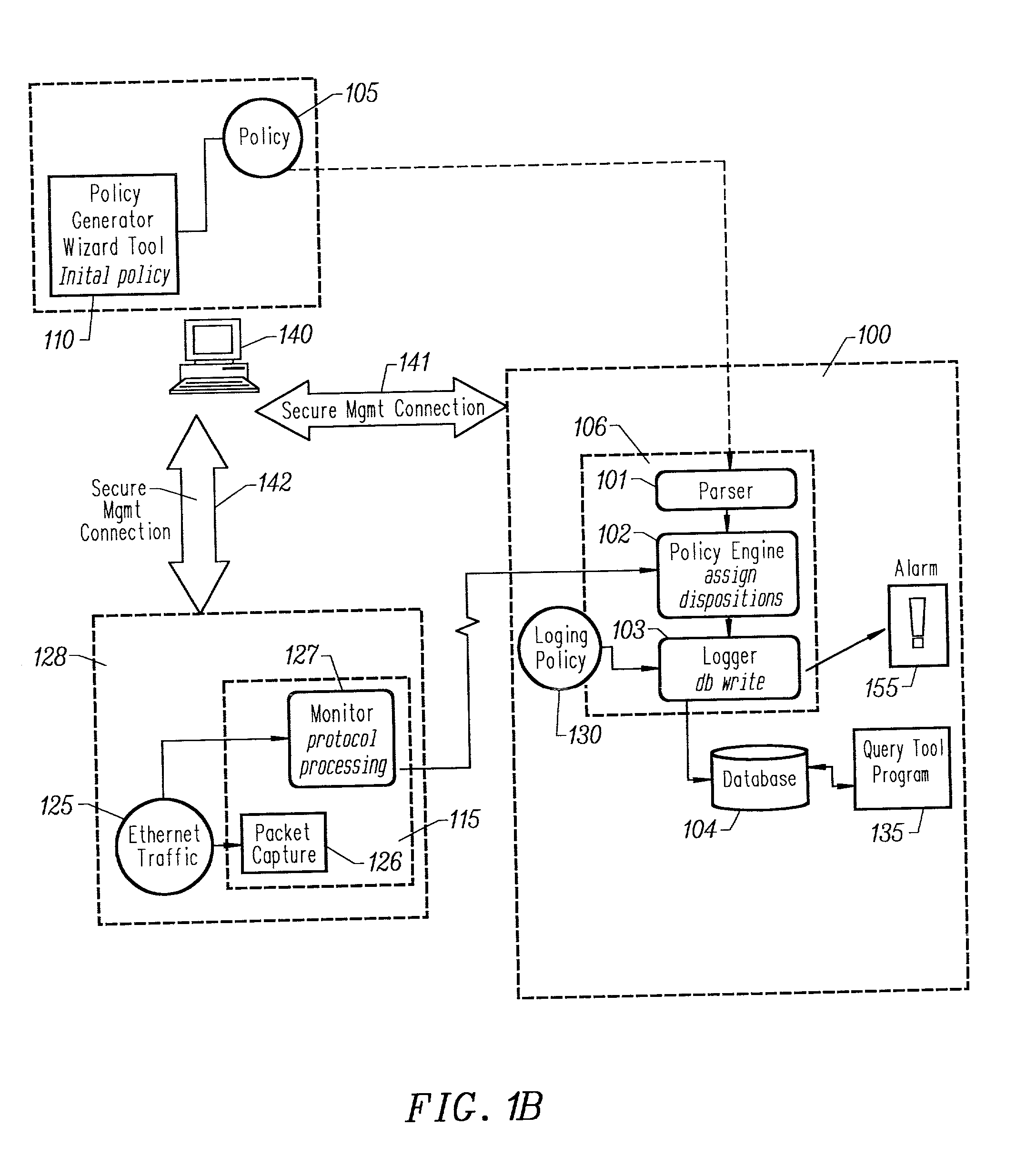 Automated generation of an english language representation of a formal network security policy