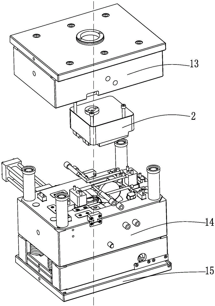 In-mould cutter pressure-retreating-resistant water gap automatic cutting device