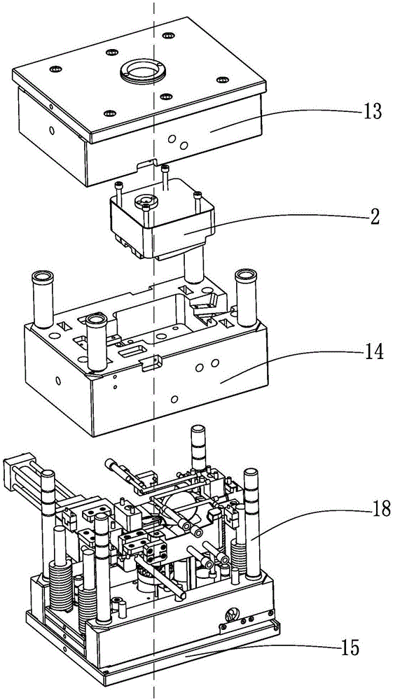 In-mould cutter pressure-retreating-resistant water gap automatic cutting device