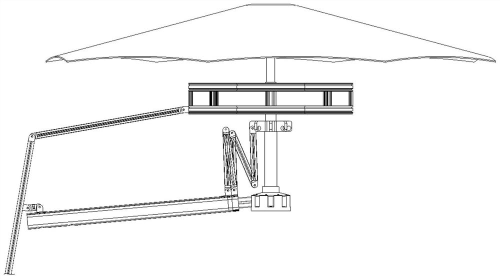 Ceiling telescopic structure