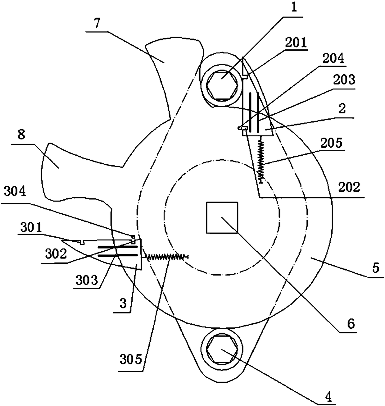 An anti-mis-opening and mis-closing manual ball valve