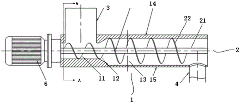 A special-shaped pipe wall screw conveyor