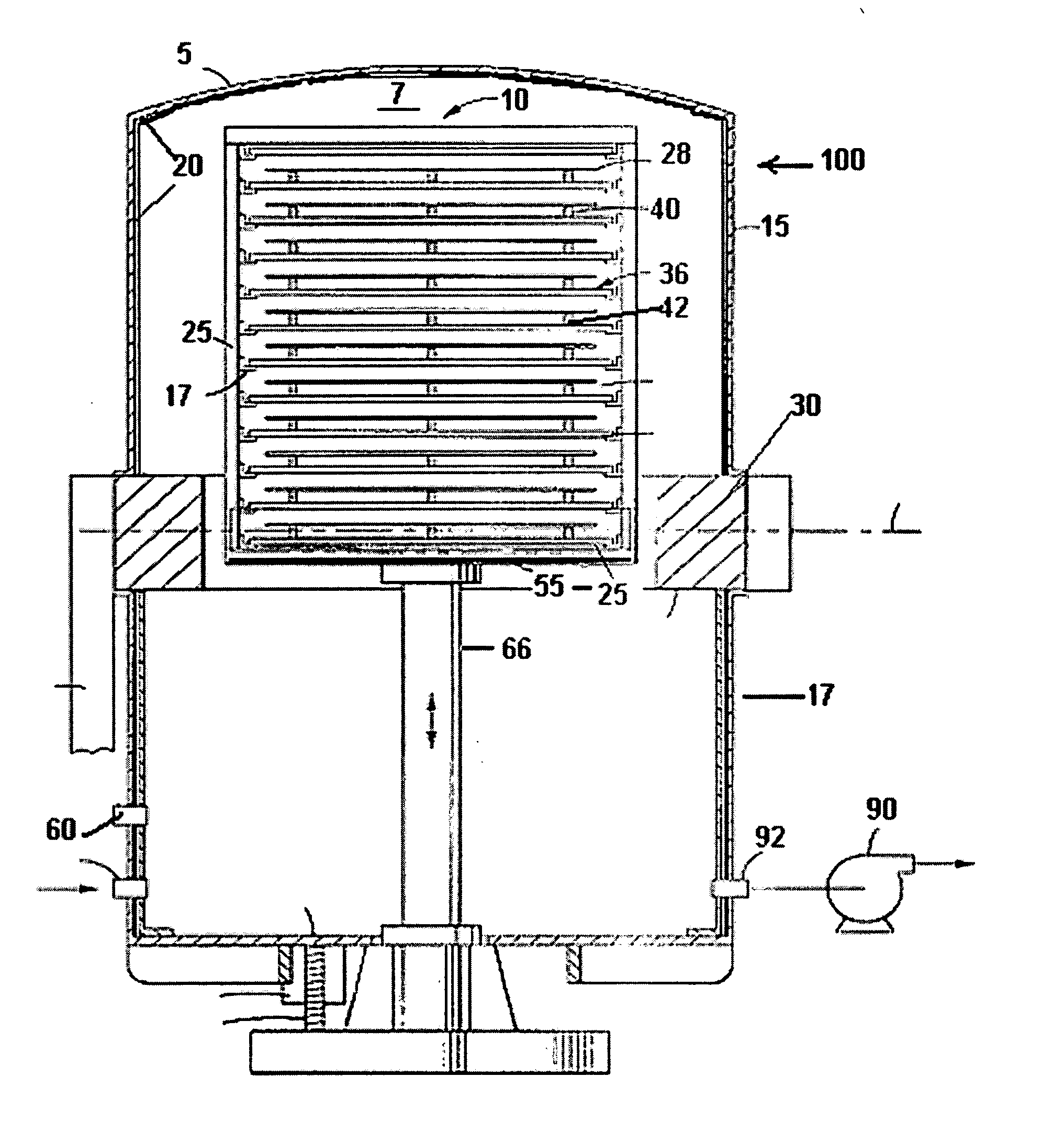 Fast heating and cooling wafer handling assembly and method of manufacturing thereof