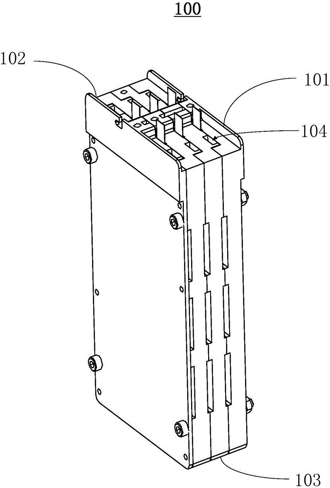 Oriented-gas discharge battery module and power battery