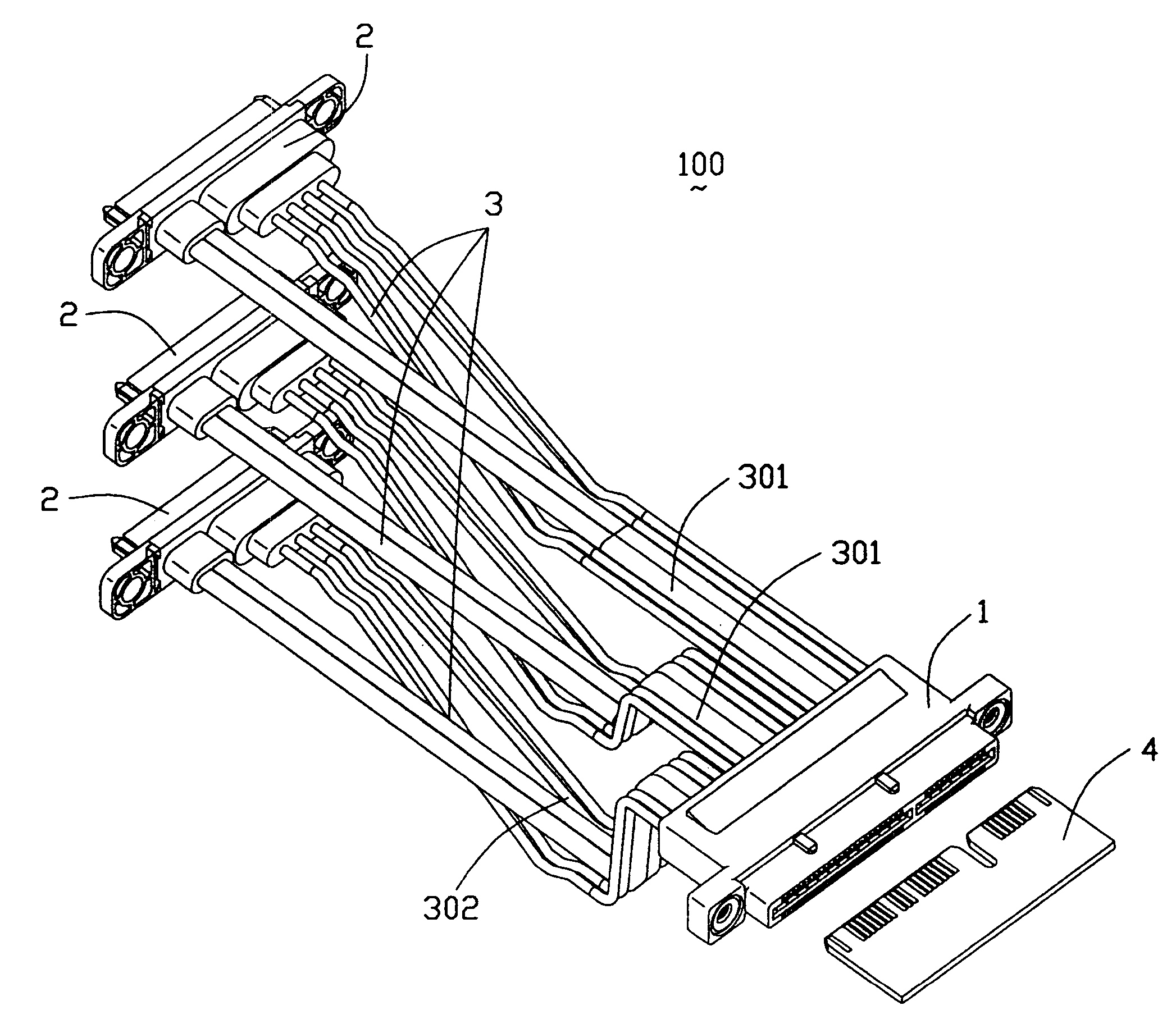 Single-port to multi-port cable assembly