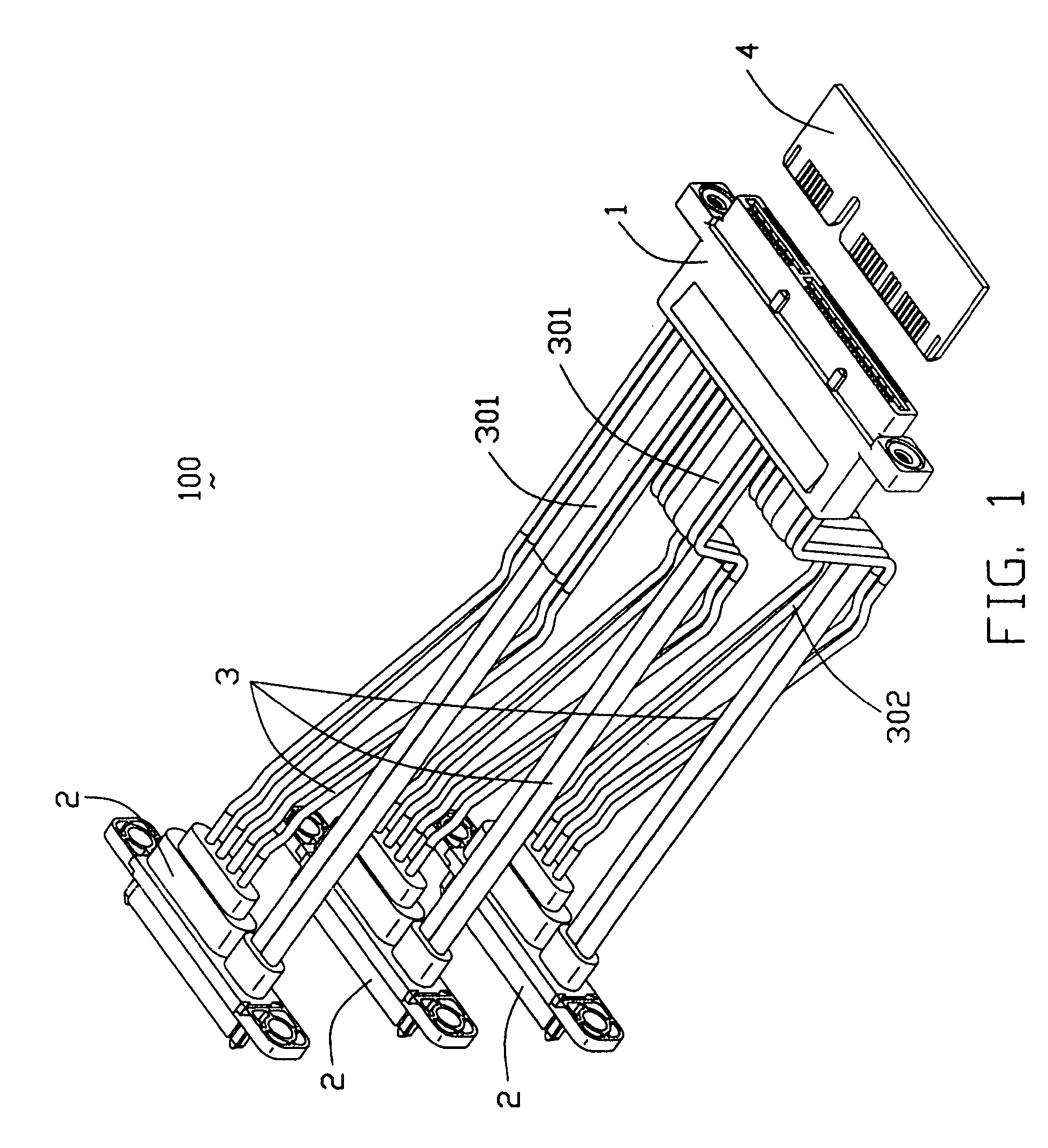 Single-port to multi-port cable assembly