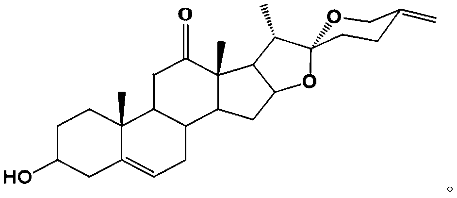 Polygonatum sibiricum steroid sapogenin and preparation method and application thereof