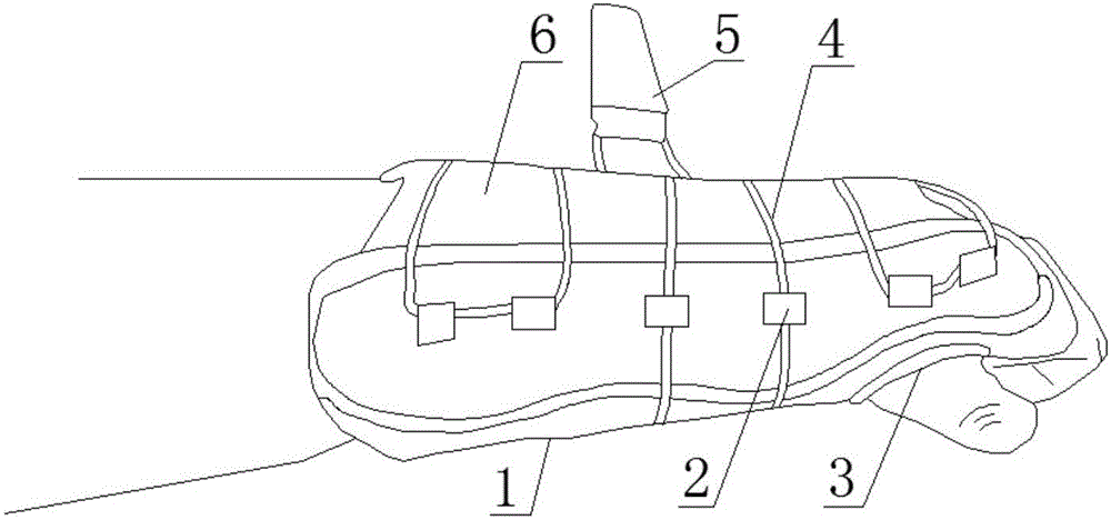 Wrist joint fixing belt