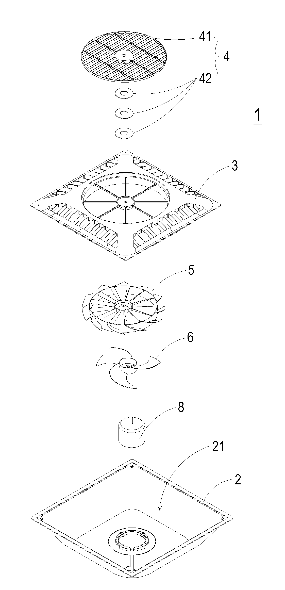 Recirculation fan and wind-guiding device thereof