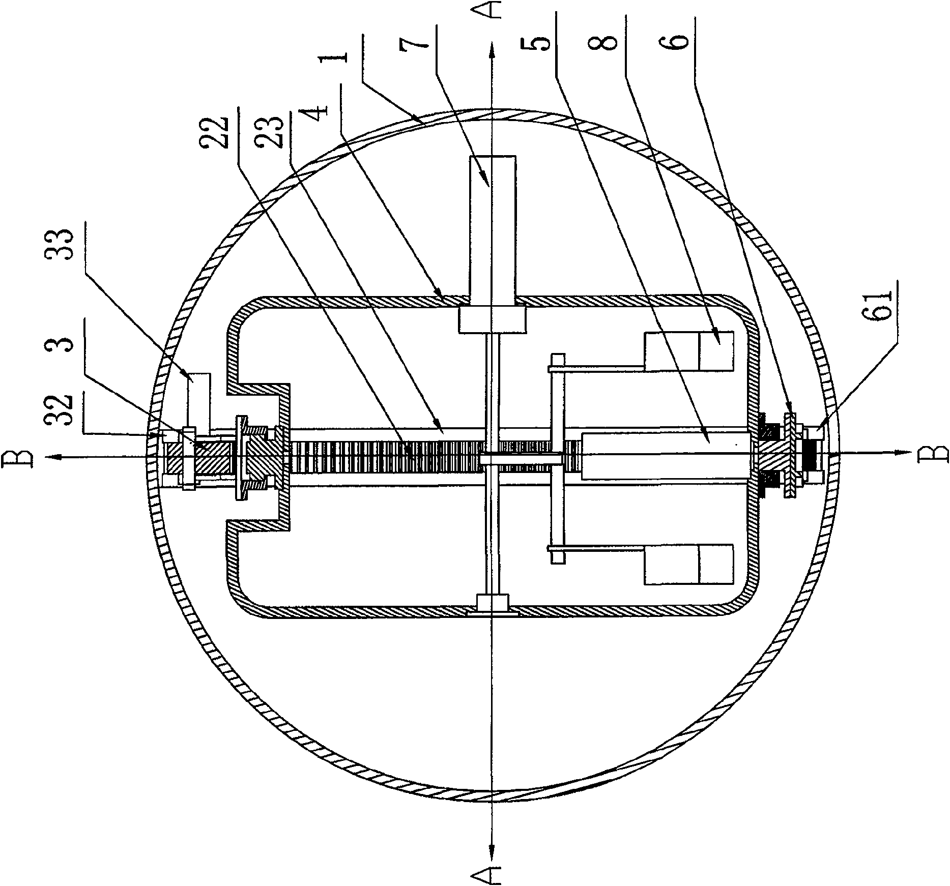 Three-drive spherical robot