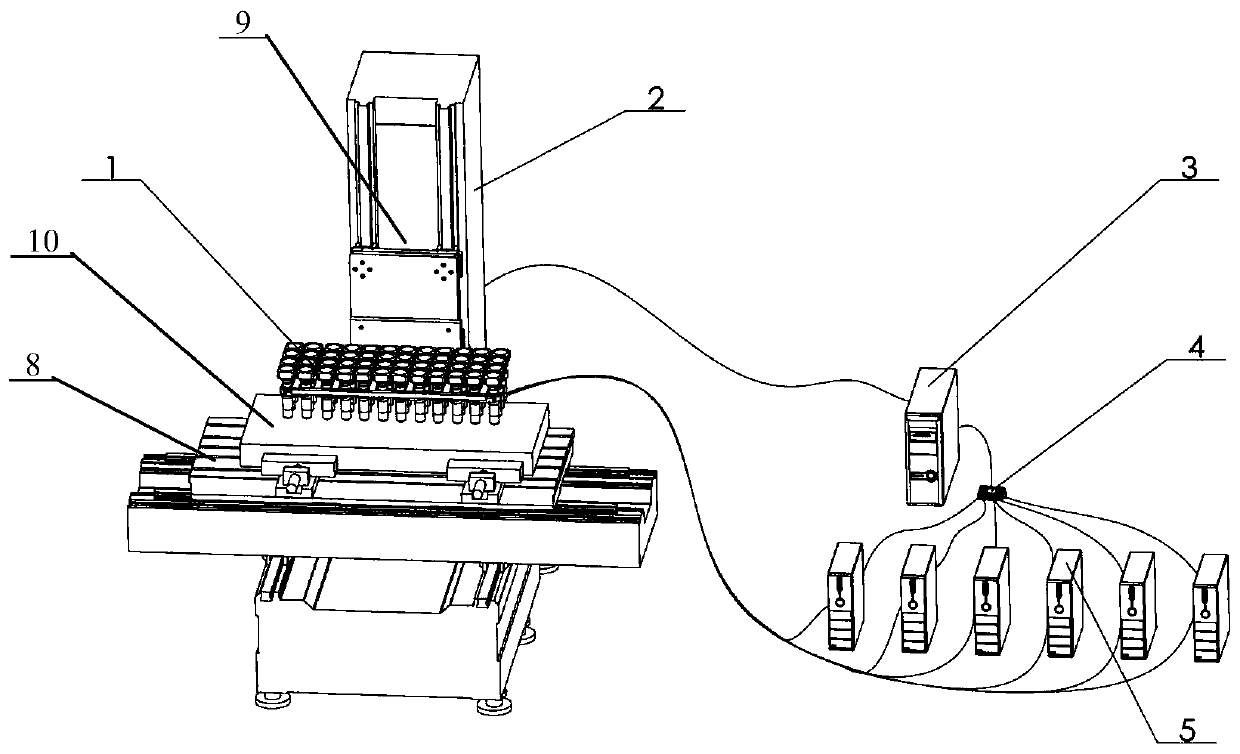 Instrument and method for rapid analysis of cross-scale inclusions based on photomicrograph matrix