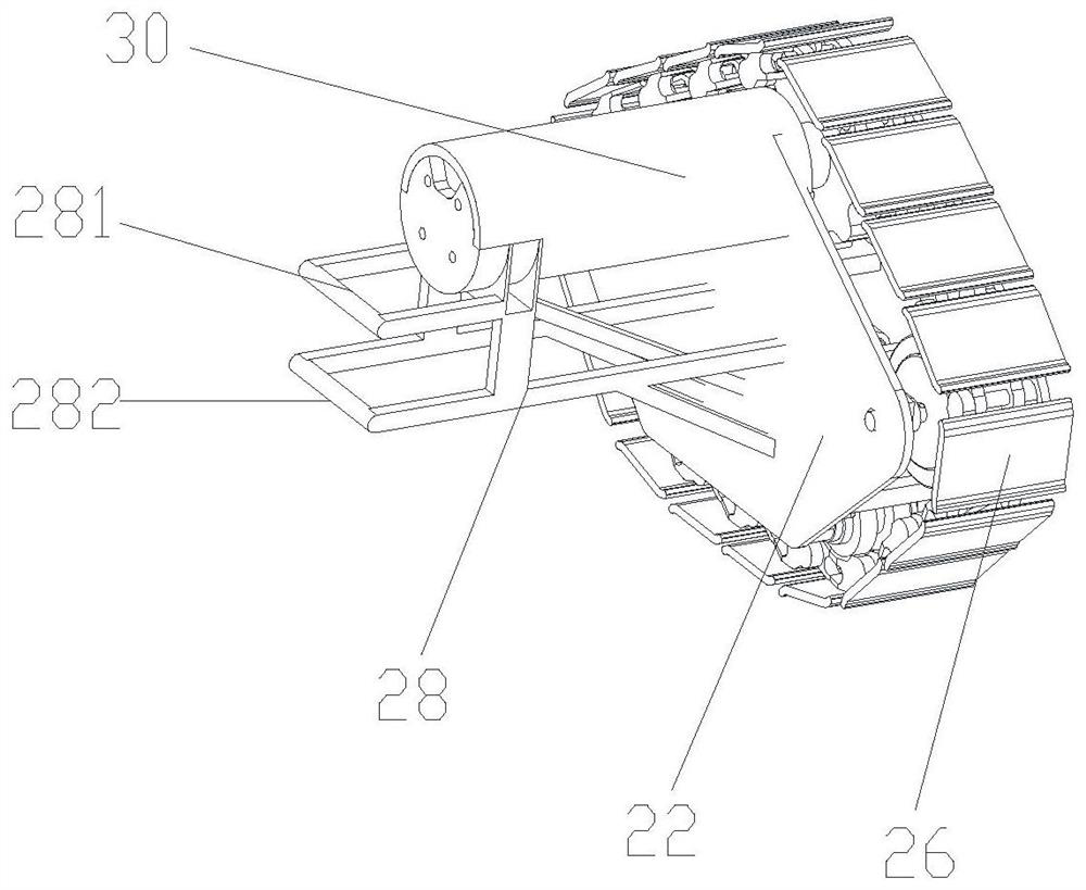 Underwater robot crawler walking chassis and underwater robot